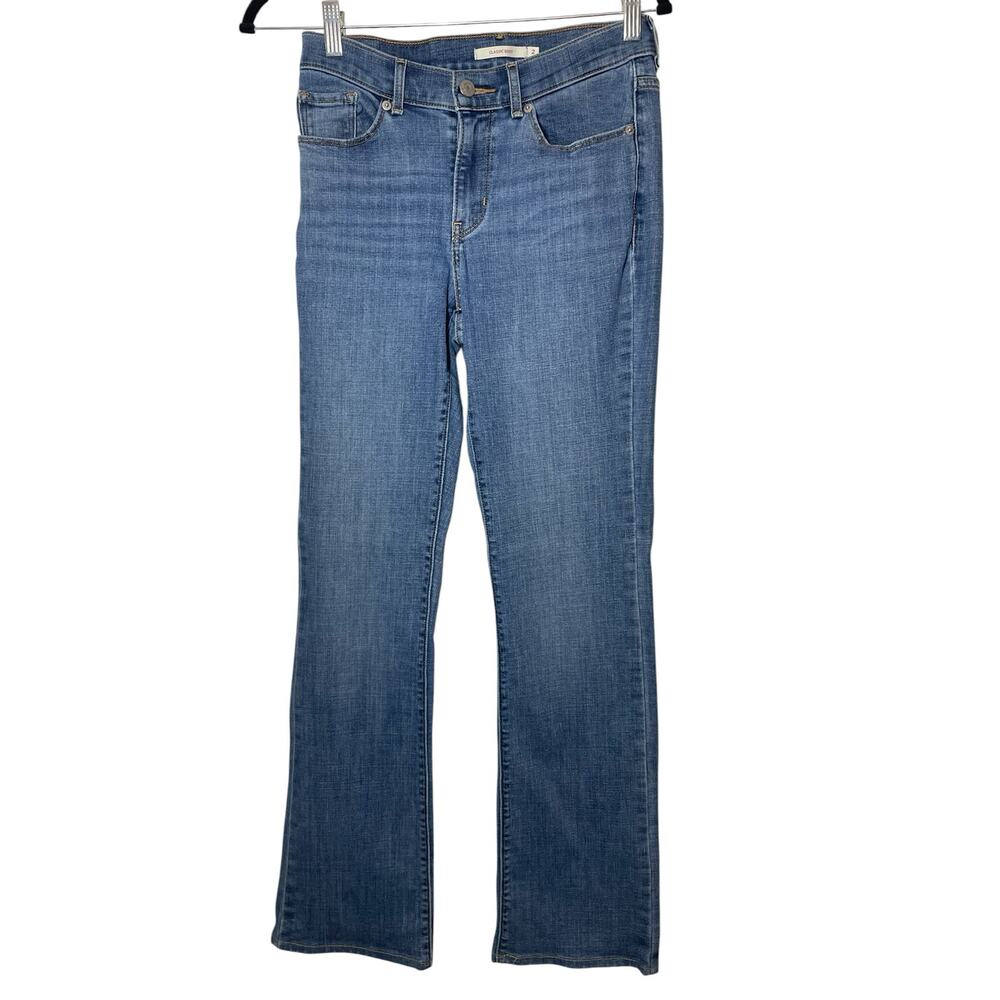 Levi's Classic Boot Bookcut Jeans Womnas Size 2 Stretchy Zip Fly